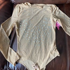 Jeweled mesh bodysuit
